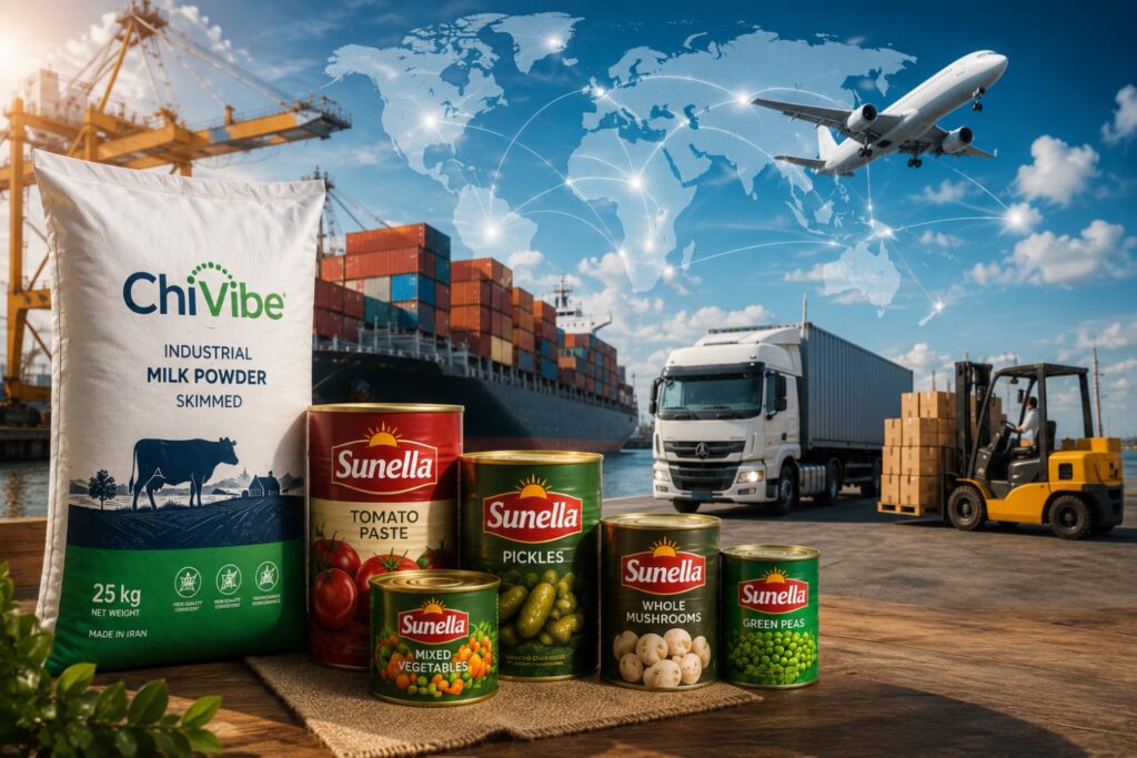 Iranian Food Export Partner supplying premium food products worldwide