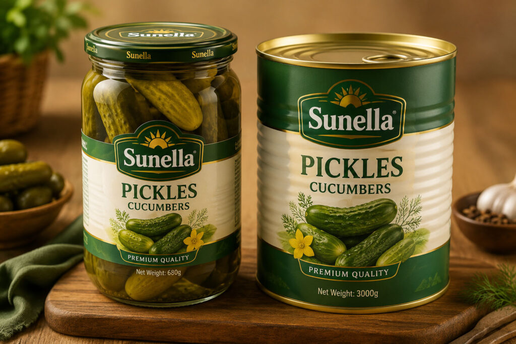 Pickled cucumbers for B2B and HORECA wholesale supply