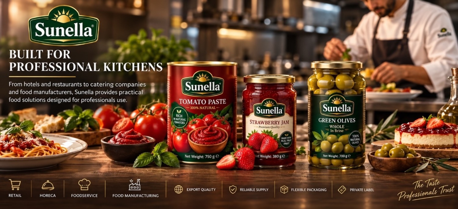 Sunella Aseptic Tomato Paste for bulk food manufacturing