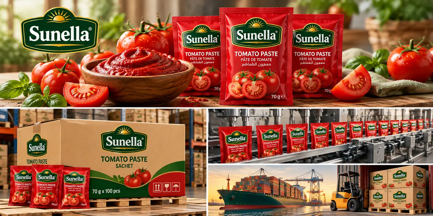 Sunella Tomato Paste Sachet Manufacturer for Global B2B Markets